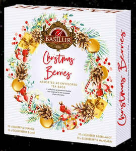 Products: Assorted Packet - "Merry Berries" - White - with 40 Teabags ($16.45 at checkout)
