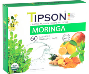 Organic Moringa Assorted 60 Enveloped Teabags