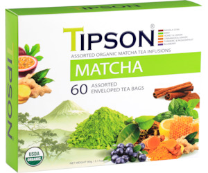 Matcha 1: Organic Matcha Assorted 60 Enveloped Teabags