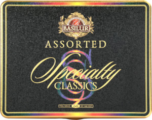 Metal Chest "Specialty Classics" Black & Green Teas