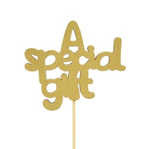 Tea Accessories: Wooden CutOut Sign/Pick