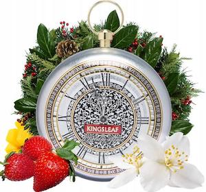 Dream Time "Silver" - Crimson Clock Tin - Green Tea with Pineapple, Mango, Wild &hellip;