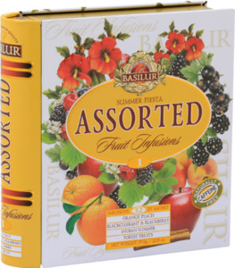 Assorted Teabags Collection: Teabook "Summer Fiesta" - Assorted Teabags in Metal Tin ($26.60 at checkout)