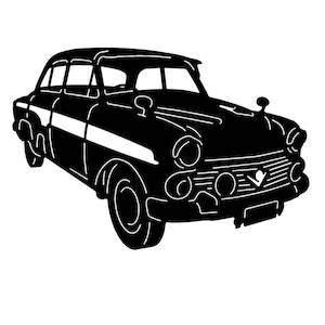 CAR ART Silhouette VAUXHALL CRESTA E 420x286mm