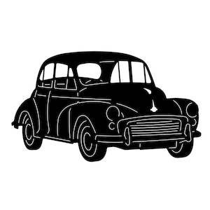 CAR ART Silhouette MORRIS MINOR 1000 488x285mm