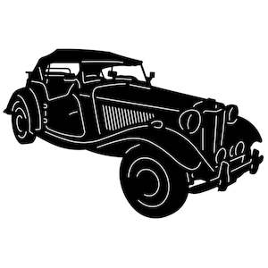 Gift Ideas: CAR ART Silhouette MG TD 436x284mm