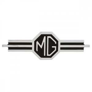 Mga: BADGE "MG" Logo Facia MGA MG MGB MG Midget Chrome and Black