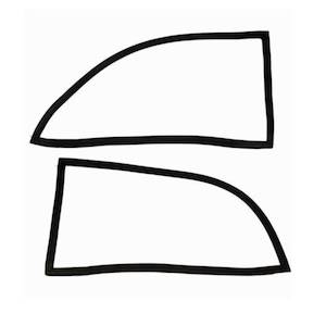 Triumph Herald: QUARTER LIGHT SEAL Rear Triumph Herald Saloon Pair