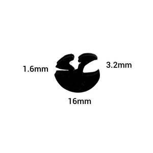 Caravan: WINDOW SEAL Claytonrite Small Car Caravan 1.6 x 3.2mm gaps per M