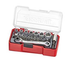 Gift Ideas: SOCKET BIT SET Teng 20pc Reversable 1/4" Mini Ratchet 5.5 to 13m