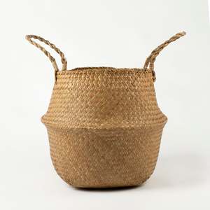 Pot Size 17cm 20cm: Sea Grass Belly Basket