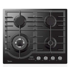 Midea 60cm Gas Cooktop Black Tempered Glass With Timer || 60GH096