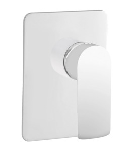 Clearance: PAVIA SHOWER MIXER WHITE/CHROME - ALL PRESSURES