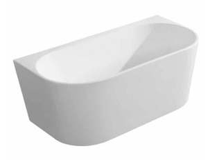 Clearance: CLEOPATRA WHITE BACK TO WALL BATHTUB 1500W