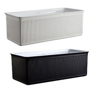 Products: Fluted Freestanding Bath Calypso - In now - Henry Brooks Bathrooms