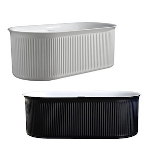 Products: Fluted Freestanding Bath Cassandra - In Now - Henry Brooks Bathrooms