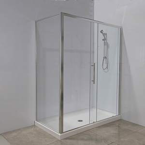 Corner Shower 1600x900 Framed Sliding Door shower