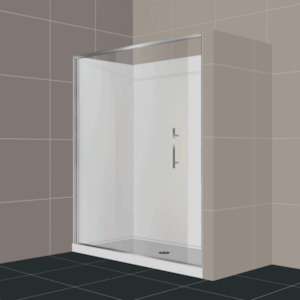 Products: Alcove Shower 1800x900 Framed Sliding Door shower