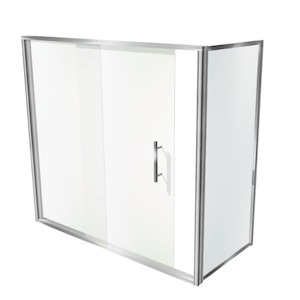 Bath Shower Door Sliding Everest - Semi Frameless door Henry Brooks Bathrooms