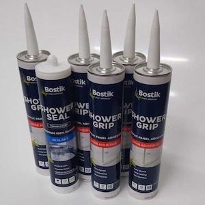 Glue Pack 3 sided shower clear alcove - for 3 walled showers