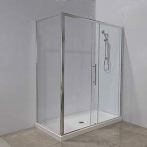 Corner Shower 1600x760 Framed Sliding Door shower