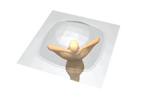 Steam Stopper Square for 900x900mm and 1000x1000mm showers