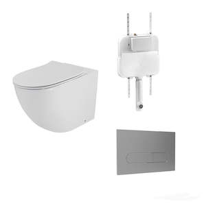 Packages Bathroom: CODE ZEN RIMLESS FLOOR STANDING INWALL TOILET SUITE