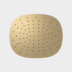 Brushed Brass Bathroom: CAROMA CONTURA II 300MM OVERHEAD RAIN SHOWER