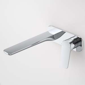 Brushed Brass Bathroom: CAROMA CONTURA II 220MM WALL BASIN MIXER
