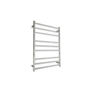 Heated Towel Ladders Nz: CODE ROUND HEATED TOWEL LADDER 900X650MM BRUSHED STAINLESS