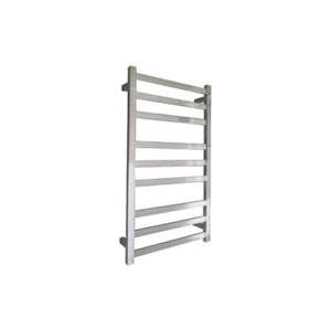 CODE SQUARE HEATED TOWEL LADDER 900X500MM BRUSHED STAINLESS