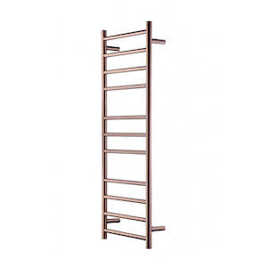 Heated Towel Ladders Nz: HEIRLOOM GENESIS 1220 SLIMLINE TOWEL LADDER BRUSHED COPPER