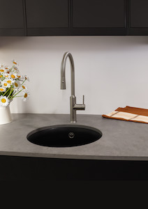 Kitchen New Zealand: CODE AURA GRANITE ROUND 405MM KITCHEN SINK RANGE - 3 COLOURS