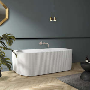 Baths Nz: NEWTECH WILLOW BACK TO WALL BATH 1700MM - 2 COLOURS