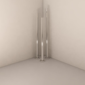 Single Bar Bathroom Towel Rails: CODE PURE FREESTANDING HEATED TOWEL RAIL HEATED TOWEL RAIL