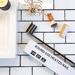 Single Bar Bathroom Towel Rails: CODE LAMONE ROUND SINGLE BARS 650MM - 7 COLOUR OPTIONS