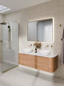 CODE INTERIORS AURA LED 1500X850 RECTANGLE FRAMED MIRROR