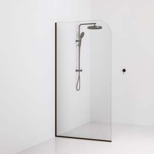 CODE INTERIORS PILLAR SHOWER SCREEN GLASS 1050MM