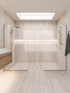 CODE INTERIORS SUPER CLEAR SHOWER SCREEN GLASS 1050MM