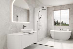 Electrical Bathroom: CODE INTERIORS EURO ARCH 850 LED BACKLIT MIRROR