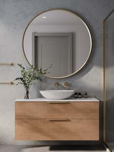 CODE INTERIORS AURA ROUND FRAMED LED MIRROR