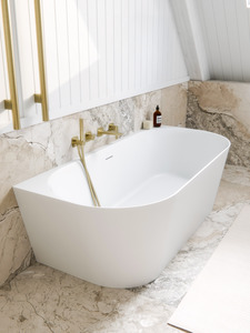 Baths Nz: CODE ENDURA LINEARE 1600 ACRYLIC BATH BACK TO WALL