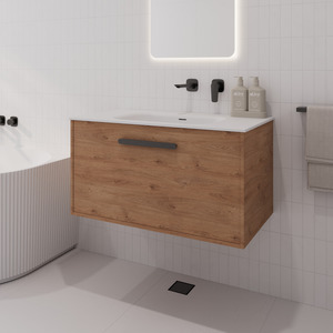 Black Kitchen Bathroom Range: CODE INTERIORS HAKO 900MM VANITY WITH INSET BASIN
