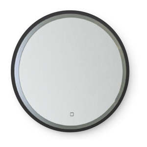 Bathroom Lighting New Zealand: BROADWAY FRAMED ROUND LED MIRROR WITH BUILT IN DEMISTER