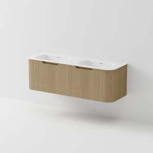 CODE INTERIORS SORA 1500 WALL HUNG DOUBLE BASIN VANITY