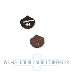 +1/-1 WS Tokens - Battle Kiwi Tabletop Wargaming Terrain and Accessories