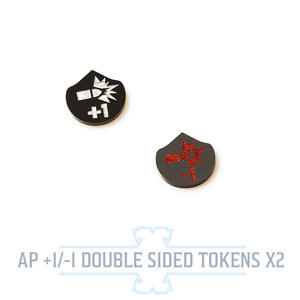 +1/-1 AP Tokens - Battle Kiwi Tabletop Wargaming Terrain and Accessories