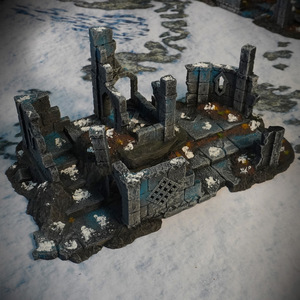 Products: Large Raven Peak Ruins - Battle Kiwi Tabletop Wargaming Terrain and Accessories