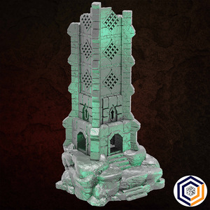Watch Tower on the Hill - Battle Kiwi Tabletop Wargaming Terrain and Accessories