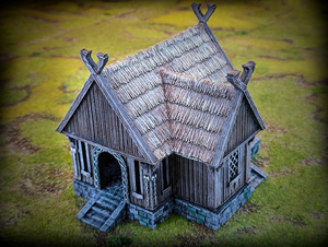 Saxonia – Villagers House - Battle Kiwi Tabletop Wargaming Terrain and Accessories
